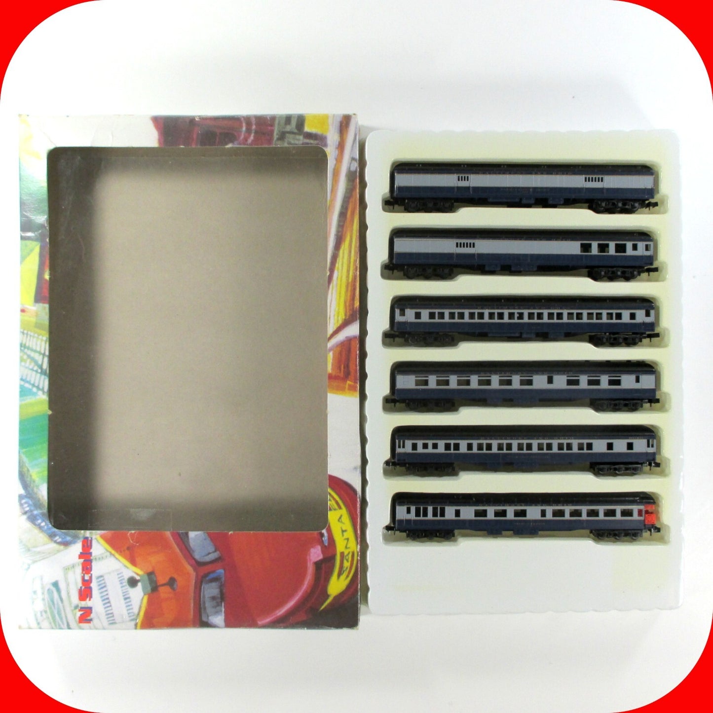 N Scale BALTIMORE & OHIO Heavyweight Passenger 6-Car Set ---- Con-Cor 003-570003