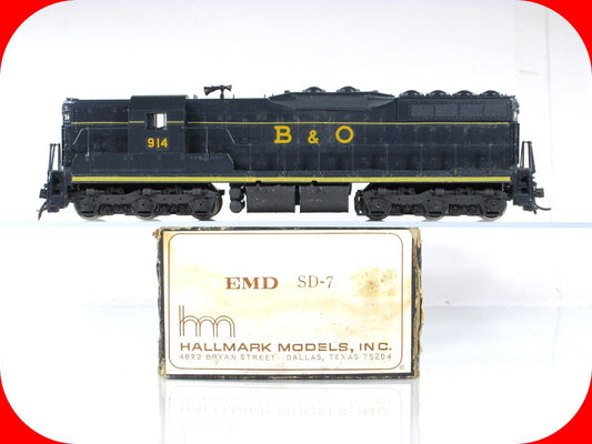 HO Scale BRASS  **Baltimore & Ohio EMD SD-7 Diesel Locomotive**  HALLMARK MODELS
