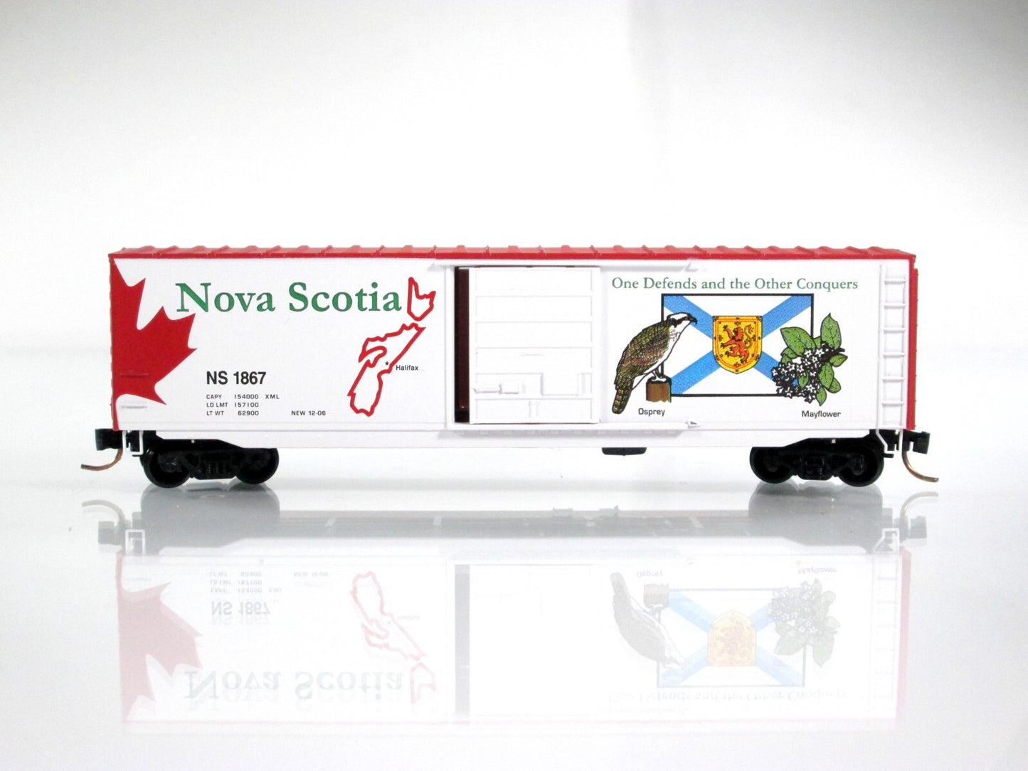N Scale **NOVA SCOTIA** Canadian Provincial 50' Box Car, NS 1867 - Micro Trains