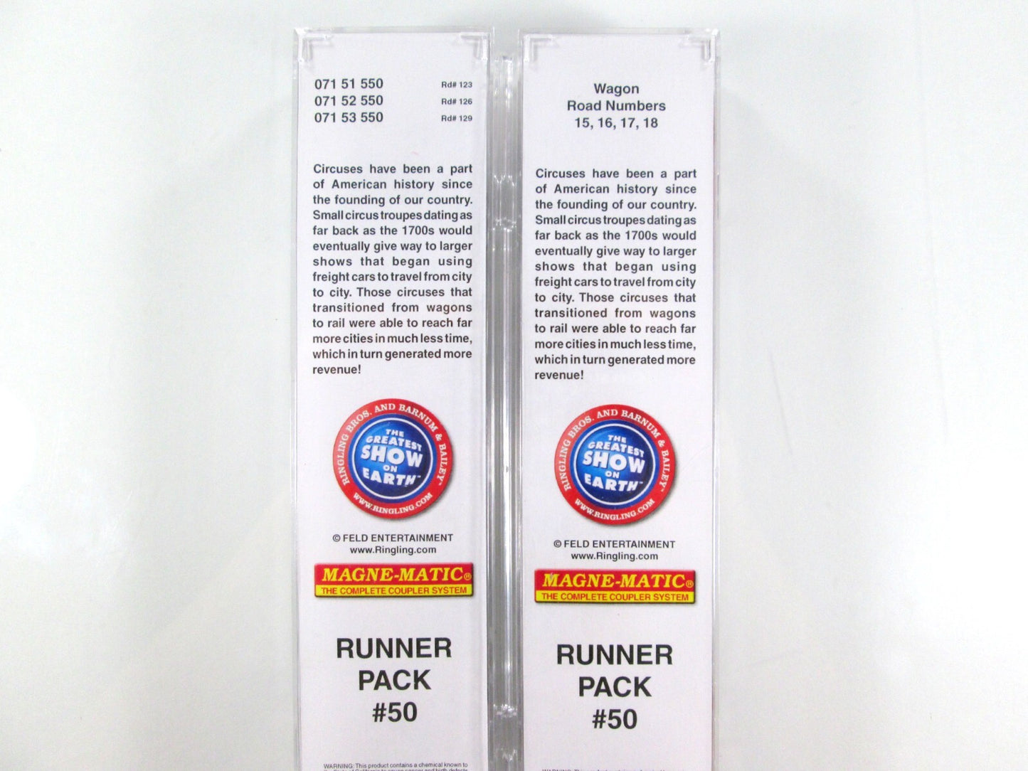 N Scale **RINGLING** Circus Wagons on 89' Flat Cars Set -  Micro Trains 99300050