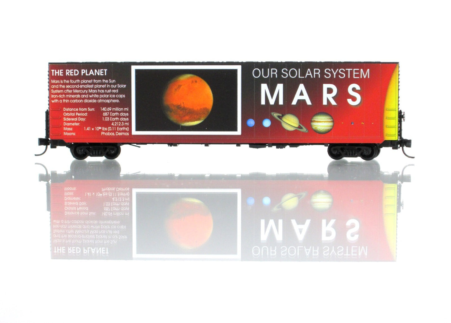 N Scale **MARS*** Solar System Planet Series 60' Box Car - Micro Trains 10202834