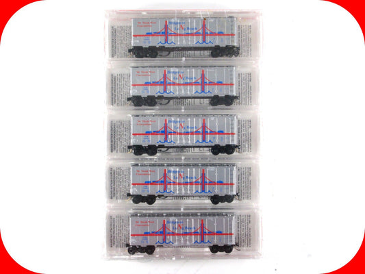 N Scale **BRIDGES To LONG BEACH** 5-Box Car Set -Micro Trains Special Run **RARE