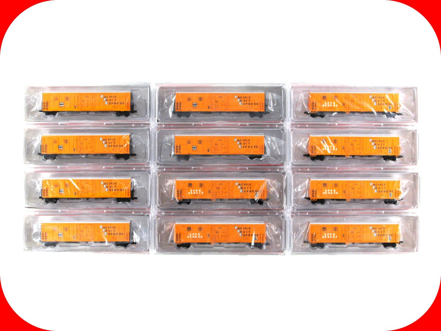 N Scale *PACIFIC FRUIT EXPRESS* UP-SP Reefer 12-Car Set Intermountain 68807 RARE