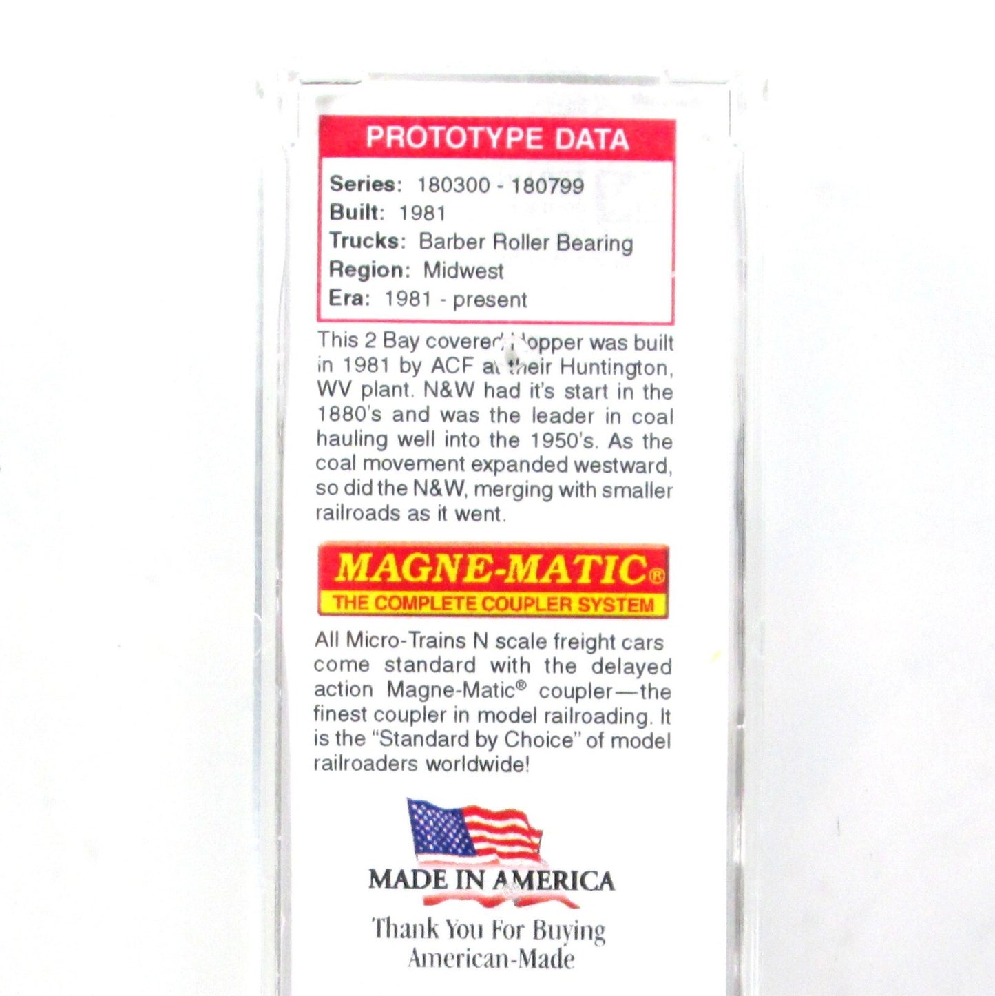 N Scale ***NORFOLK WESTERN*** Graffiti Hopper NW, #180790 -Micro Trains 09244050