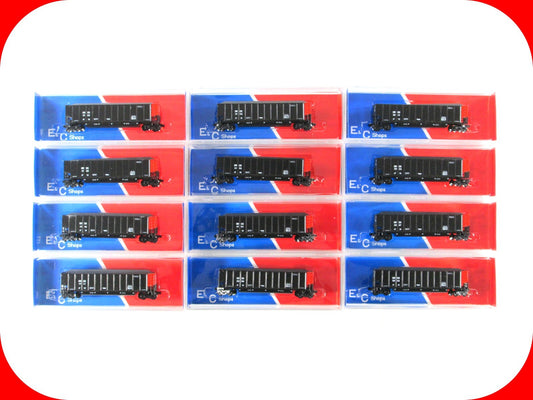 N Scale **COMMONWEALTH EDISON** CWEX Coalporter 12-Set -E&C Shops 747 -MTL Cplrs