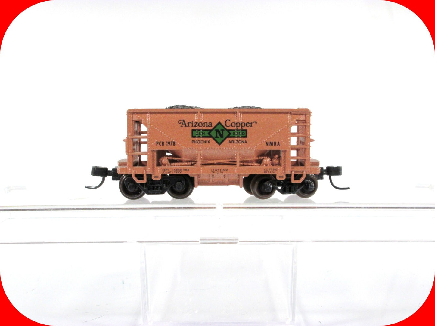 N Scale ***ARIZONA COPPER*** 70-Ton Mining Ore Car ---- Atlas / Sun-N-Sand, 1978