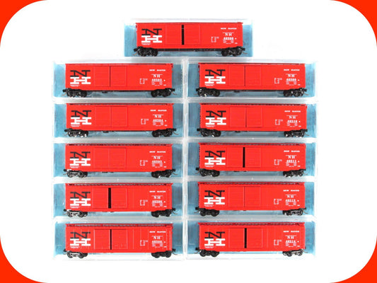 N Scale ***NEW HAVEN*** 50' Box Car 11-Pack - Premiere Editions 2563, MTL **RARE