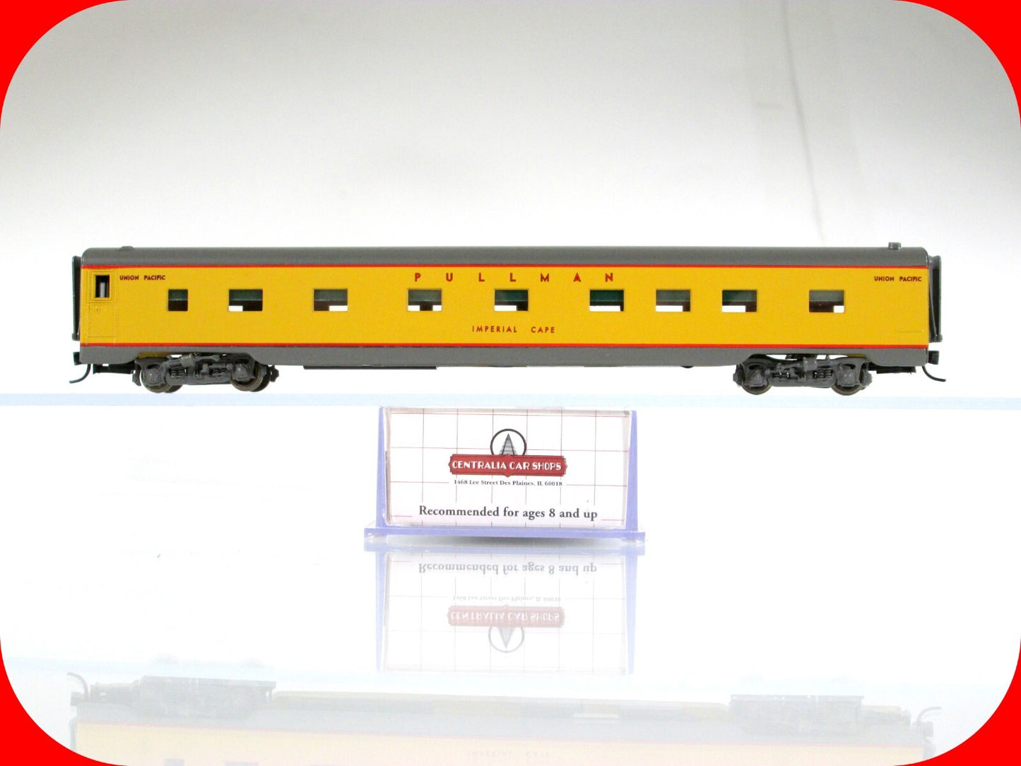 N Scale UNION PACIFIC *IMPERIAL CAPE* Lighted Sleeper - Intermountain, Centralia