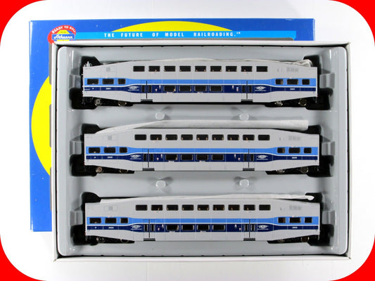 HO Scale ***AMT** Bombardier Coach & Control Set #2001,2028,2029 - Athearn 25901