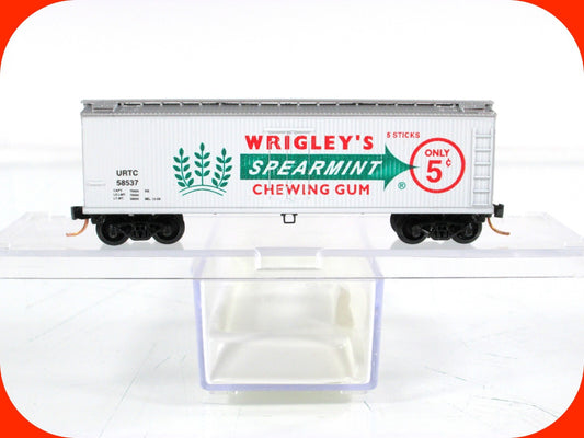 N Scale ***WRIGLEY'S SPEARMINT GUM*** Wood Reefer - Premiere Editions, MTL *RARE