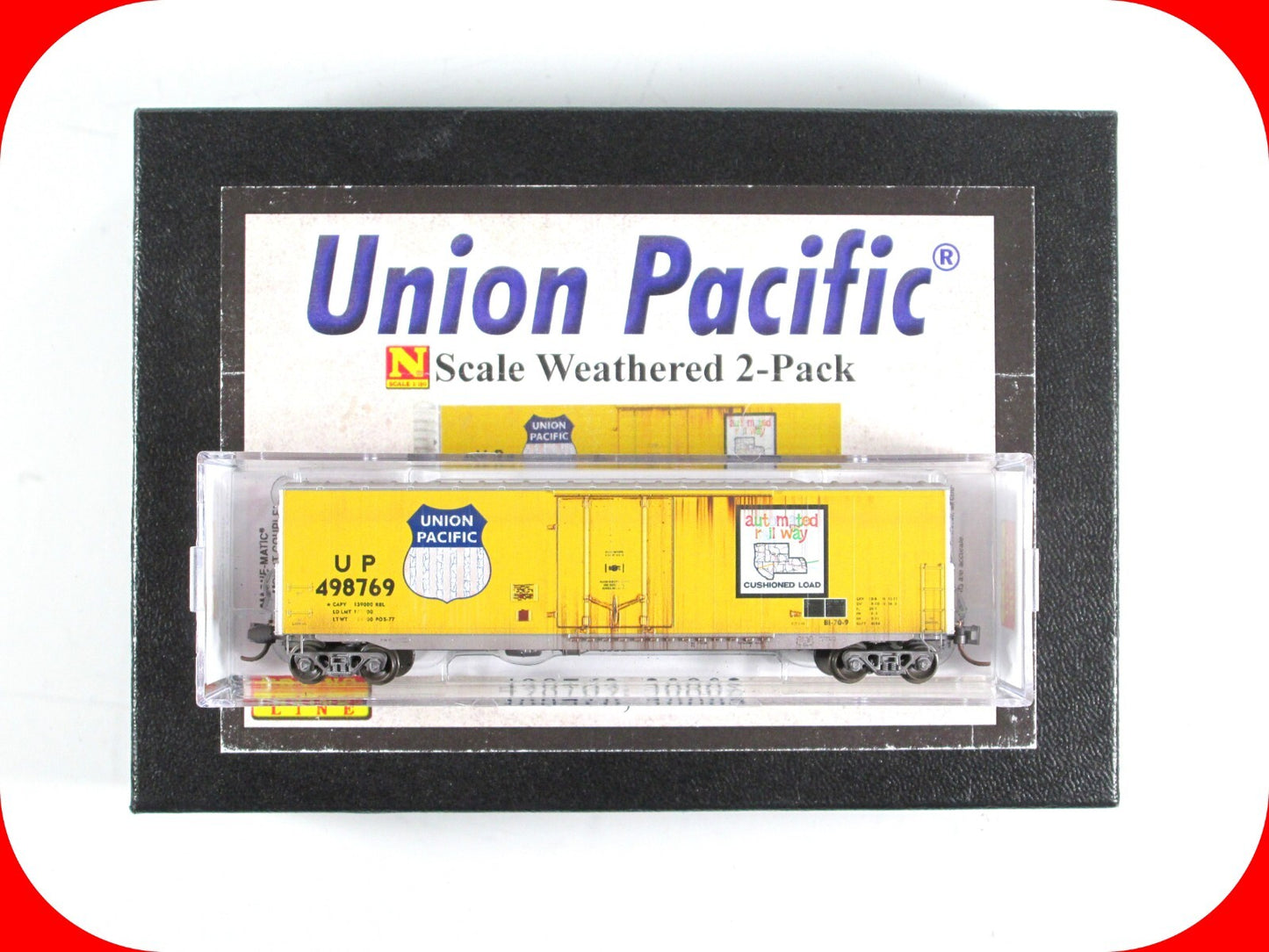 N Scale ***UNION PACIFIC*** Weathered Box Car - Micro Trains 99305480 / 18151070