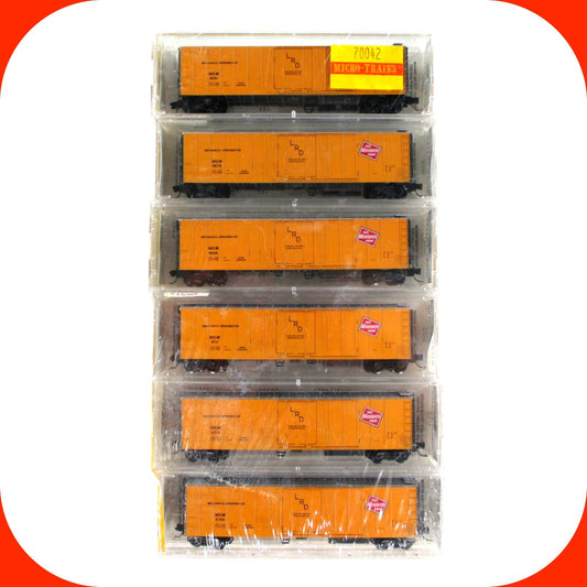 N Scale ***MILWAUKEE ROAD*** 51' Reefer 6-Pack Set ---- Kadee Micro Trains 70042