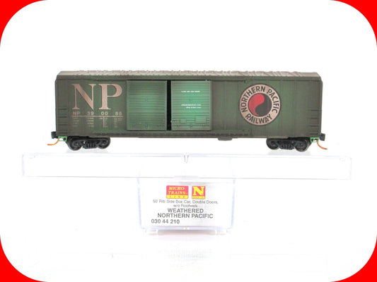 N Scale *NORTHERN PACIFIC* Weathered 50' Box Car #390085 - Micro Trains 03044210