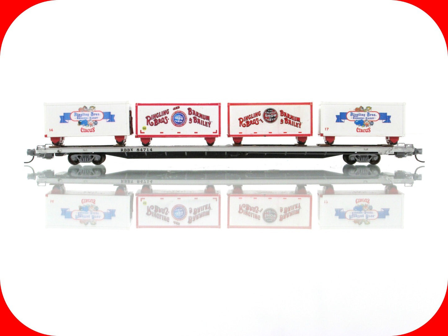 N Scale **RINGLING** Circus Wagons, 89' Flat Car #84714 -- Micro Trains 07100540