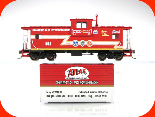 HO Scale **HONORING 1ST RESPONDERS** Caboose CSX 911 - Atlas Master TWTL04 *RARE