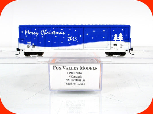 N Scale ***SEASON'S GREETINGS*** CHRISTMAS 2008 Box Car - Fox Valley 8900 **RARE