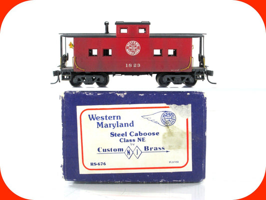 HO Scale BRASS ***Western Maryland*** Weathered Caboose #1823 -Custom NJ -RS-676
