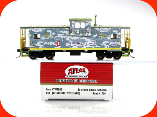 HO Scale **HONORING VETERANS** Caboose CSX 1776 - Atlas Master TWTL03 **RARE