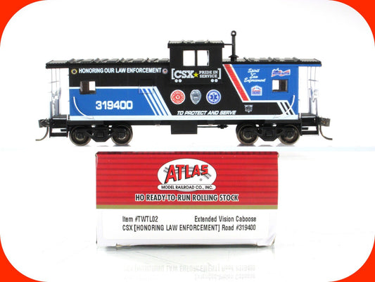 HO Scale ***HONORING LAW ENFORCEMENT*** Caboose CSX - Atlas Master TWTL02 **RARE