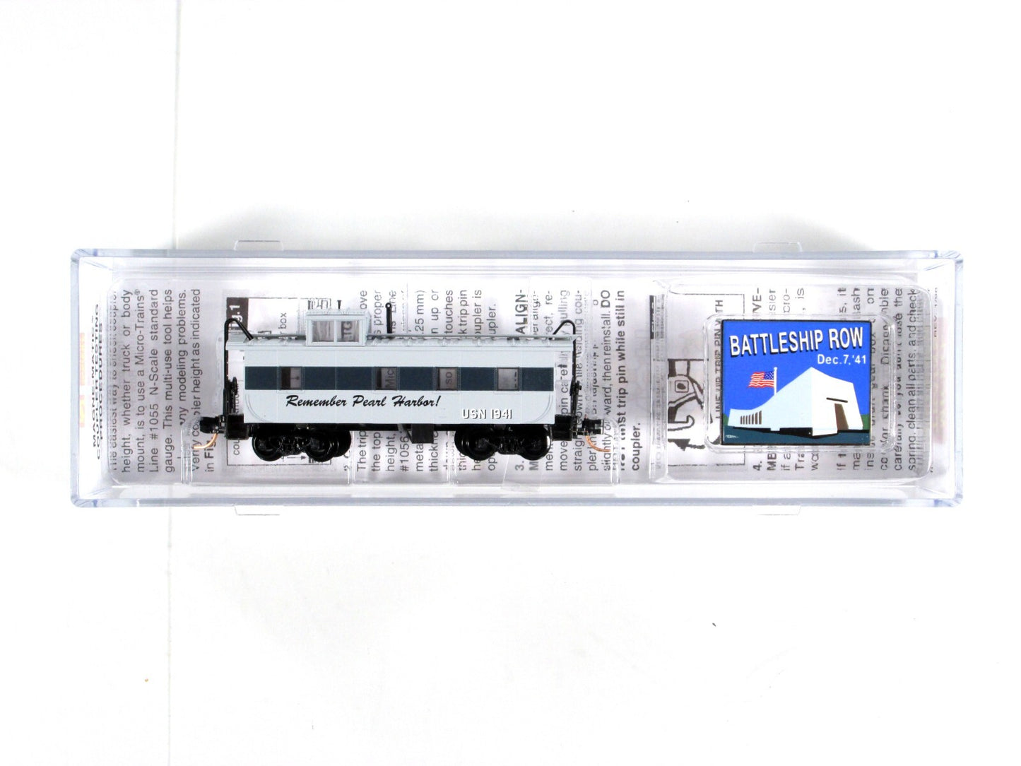 N Scale USN ***PEARL HARBOR*** Battleship Row Caboose -- Micro Trains 10050059