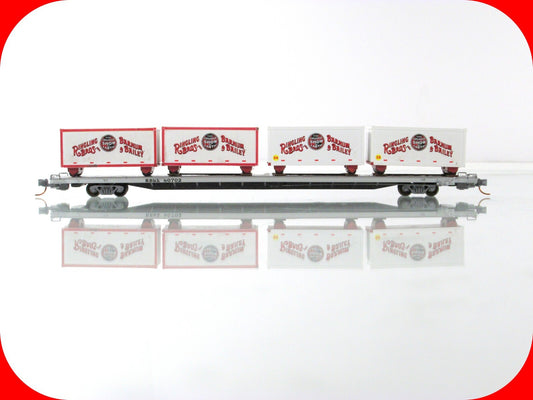 N Scale **RINGLING** Circus Wagons, 89' Flat Car #80702 -- Micro Trains 99300039