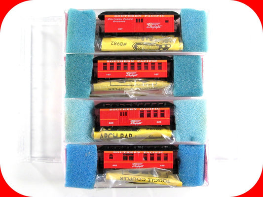 N Scale SOUTHERN PACIFIC DAYLIGHT Overton Passenger Set - Roundhouse, Knuckle Cp
