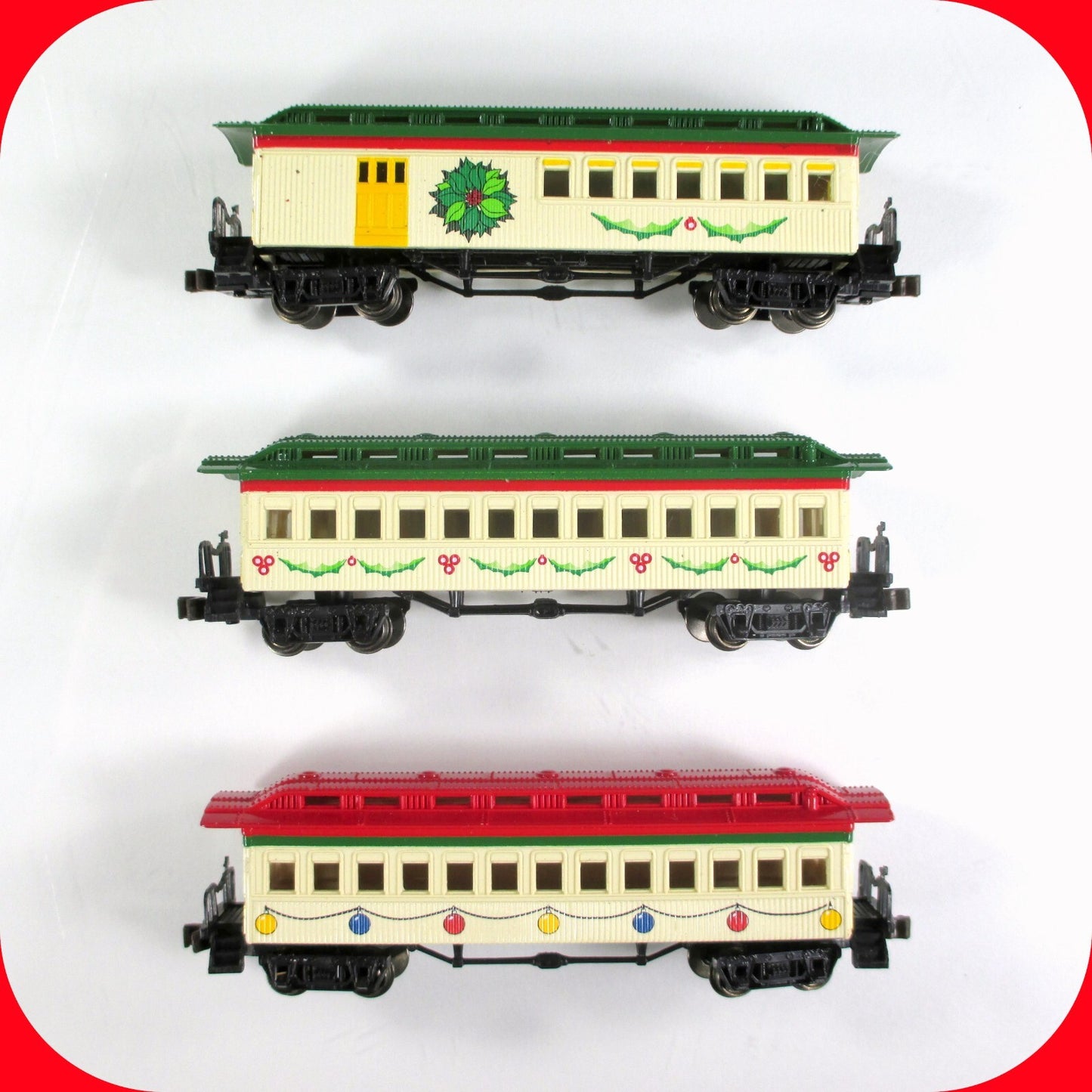 N Scale ***SPIRIT of CHRISTMAS*** Overland Passenger 3 Car Set -- Bachmann 24017