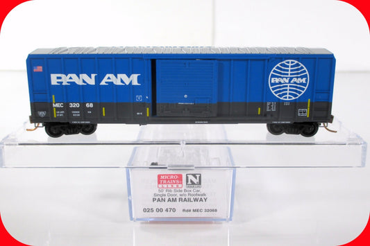 N Scale *****PAN AM RAILWAY***** 50' Box Car, MEC 32068 -- Micro Trains 02500470