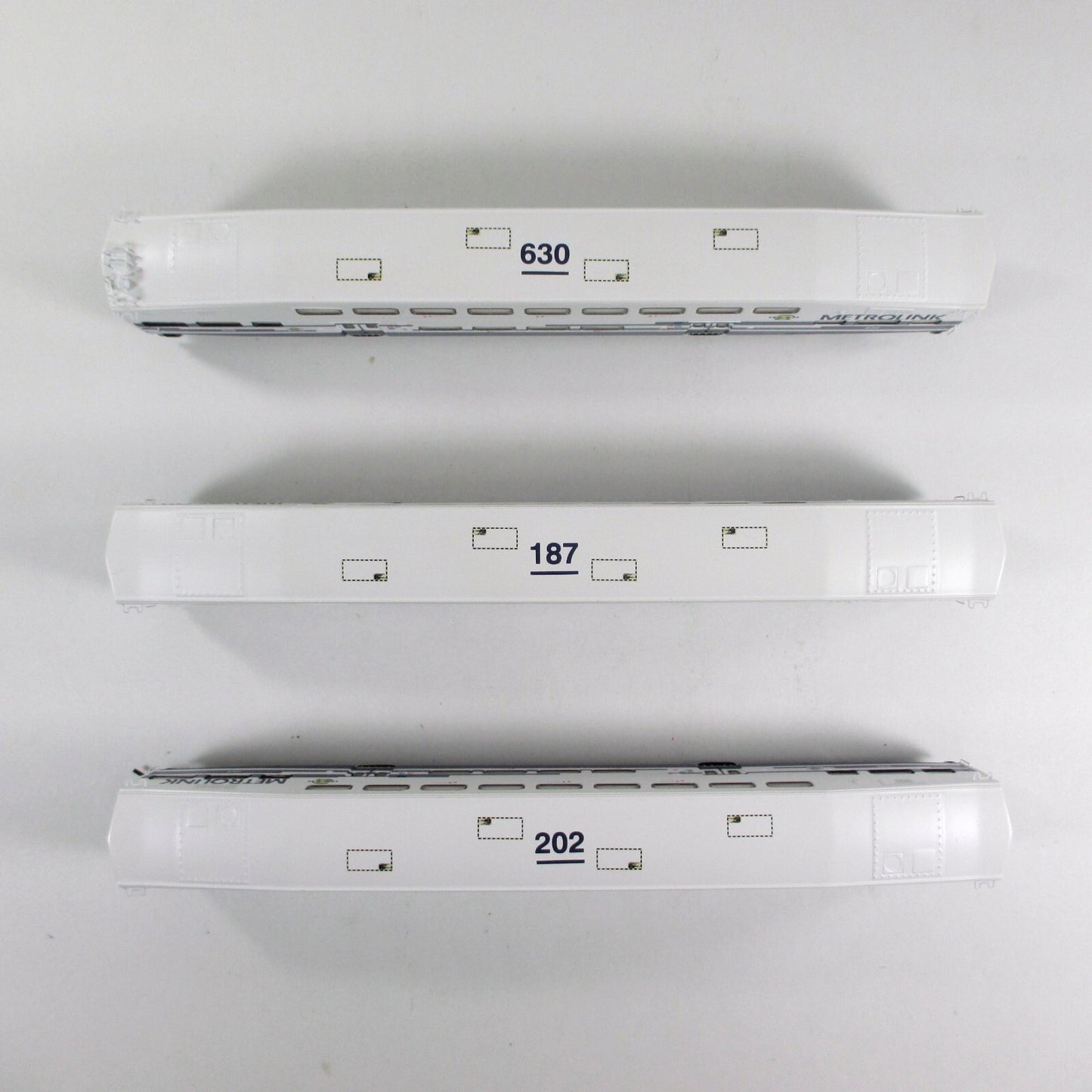 N Scale ***METROLINK*** Bombardier Passenger Set #630, 107, 202 -- Athearn 10160