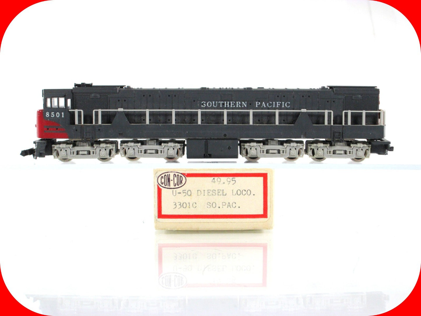 N Scale **SOUTHERN PACIFIC **U50** Locomotive, SP 8501 - Con-Cor 3301C **project