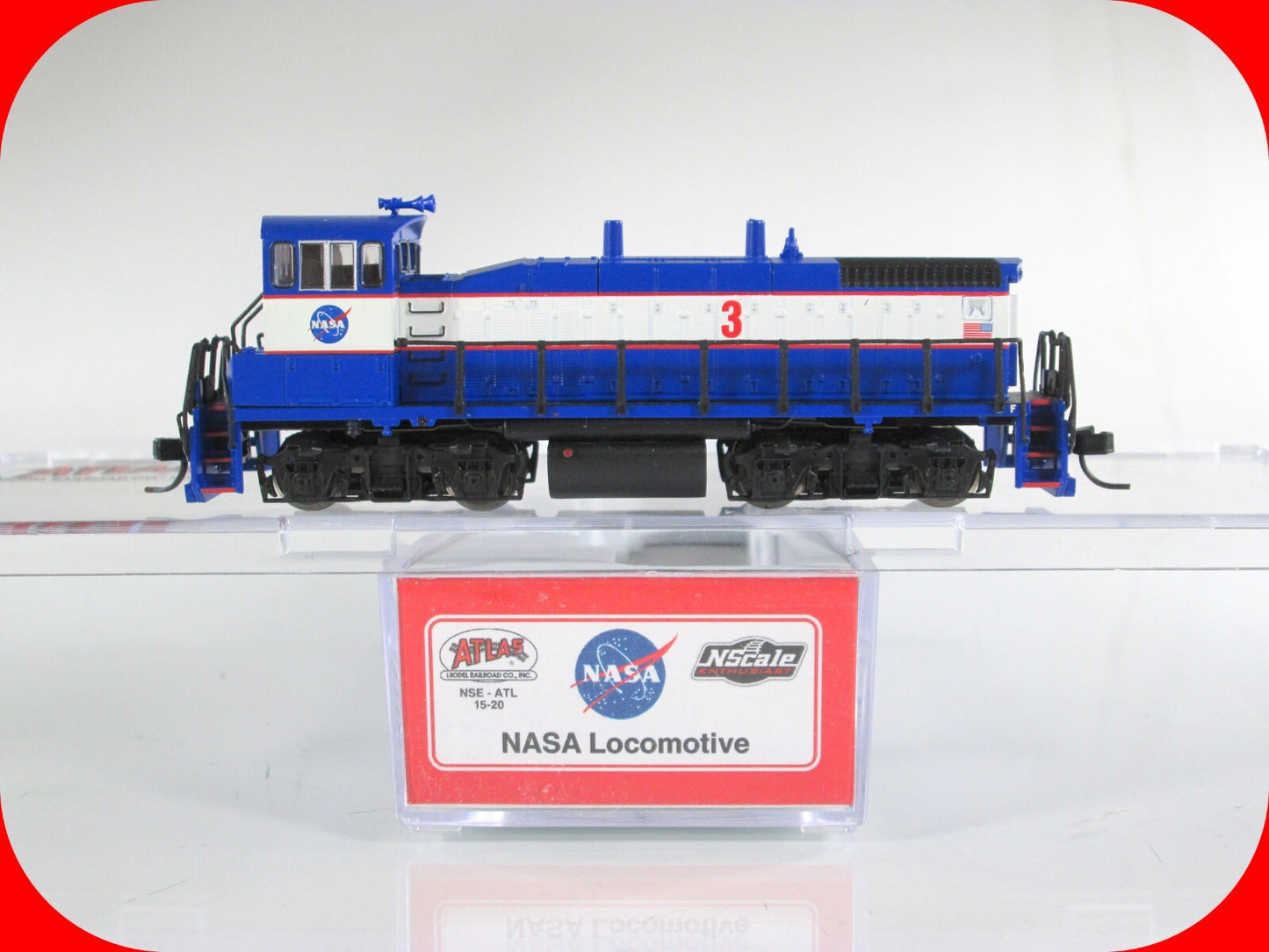 N Scale NASA Railroad Diesel Locomotive Switcher #3 -Atlas Special NSE ATL 15-20