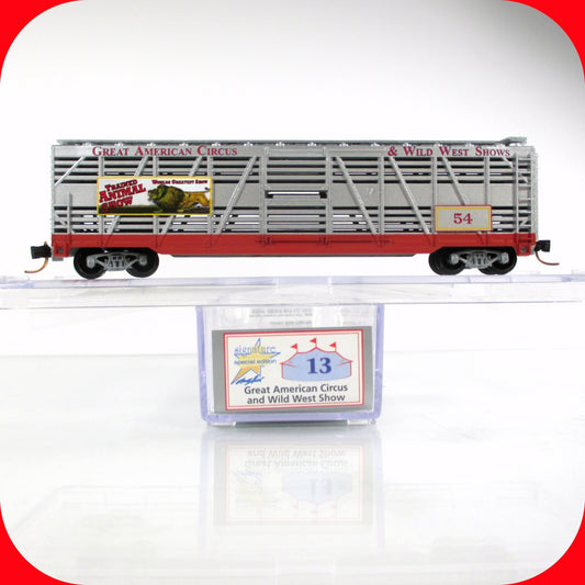 N Scale *AMERICAN CIRCUS & WILD WEST* Stock Car #54 - Atlas, Lowell Smith **RARE