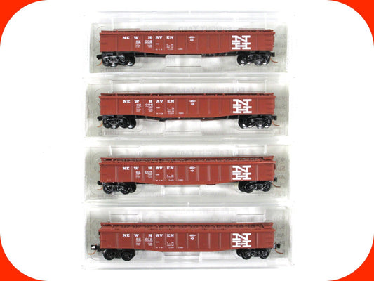 N Scale ***NEW HAVEN*** Covered Gondola Set - Premiere Editions 2542, MTL **RARE