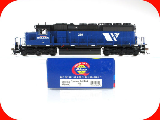 HO Scale ***MONTANA RAIL LINK*** SD40 Locomotive #259 - Athearn 98842, DCC Sound