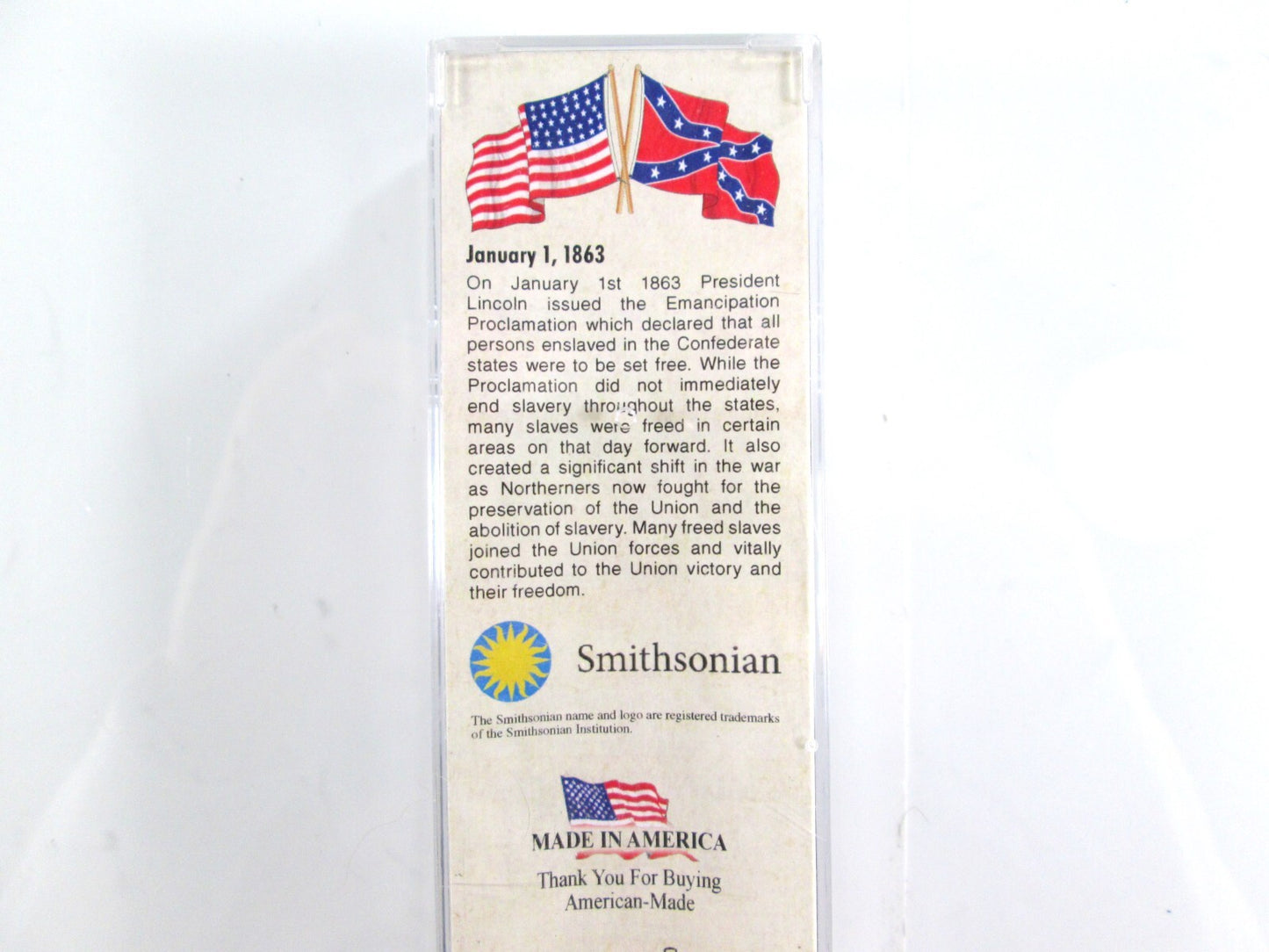 N Scale ***EMANCIPATION PROCLAMATION*** Civil War Box Car -Micro Trains 10100707
