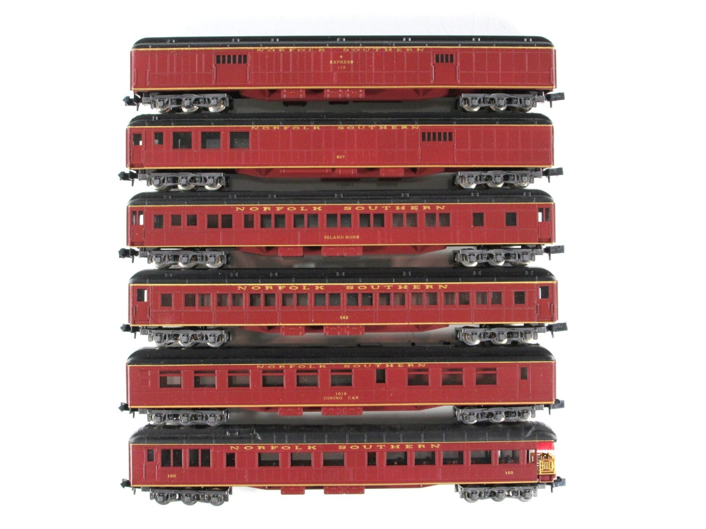 N Scale ***NORFOLK SOUTHERN*** Heavyweight Passenger 6-Car Set -- Con-Cor 570021