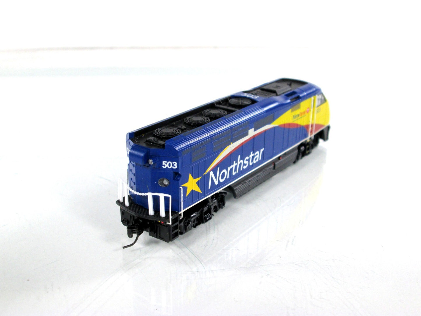 N Scale ***NORTHSTAR*** Bombardier F59PHI #503 ----- Athearn 23755, w/ DCC Sound