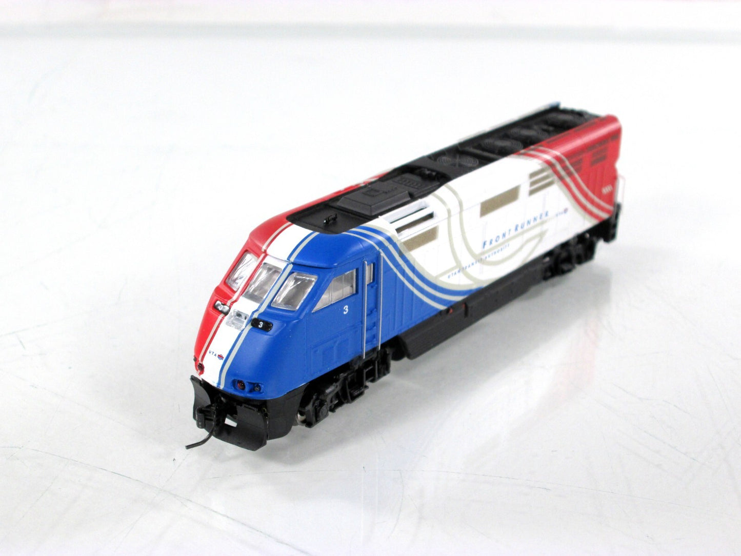 N Scale ***UTAH FRONT RUNNER*** F59PHI Locomotive #3 -- Athearn 23710, DCC Ready