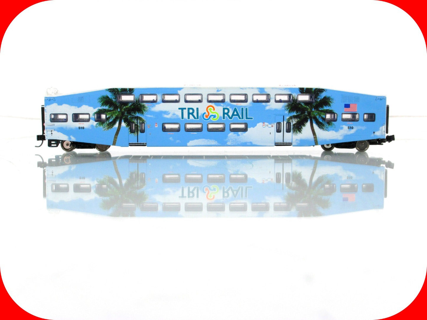 N Scale **TRI-RAIL** Bombardier Commuter Control Car #510 - Athearn 10165 **RARE