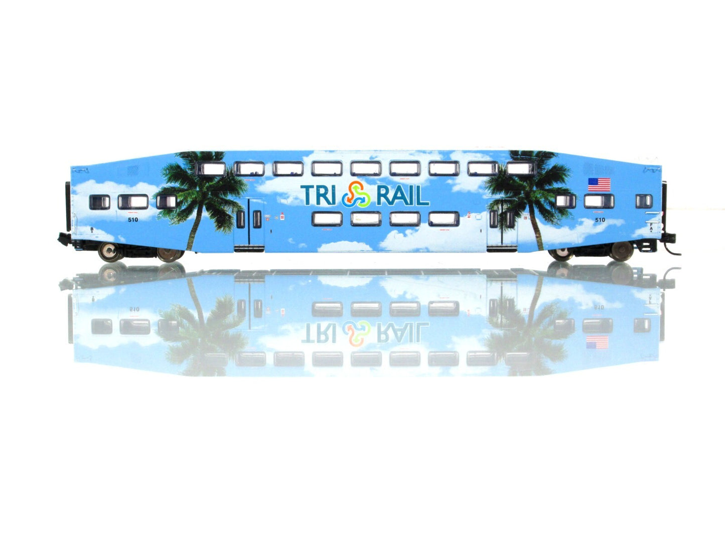 N Scale **TRI-RAIL** Bombardier Commuter Control Car #510 - Athearn 10165 **RARE