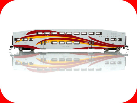 N Scale ***NEW MEXICO RAIL RUNNER*** Bombardier Coach #1006 ------ Athearn 10176
