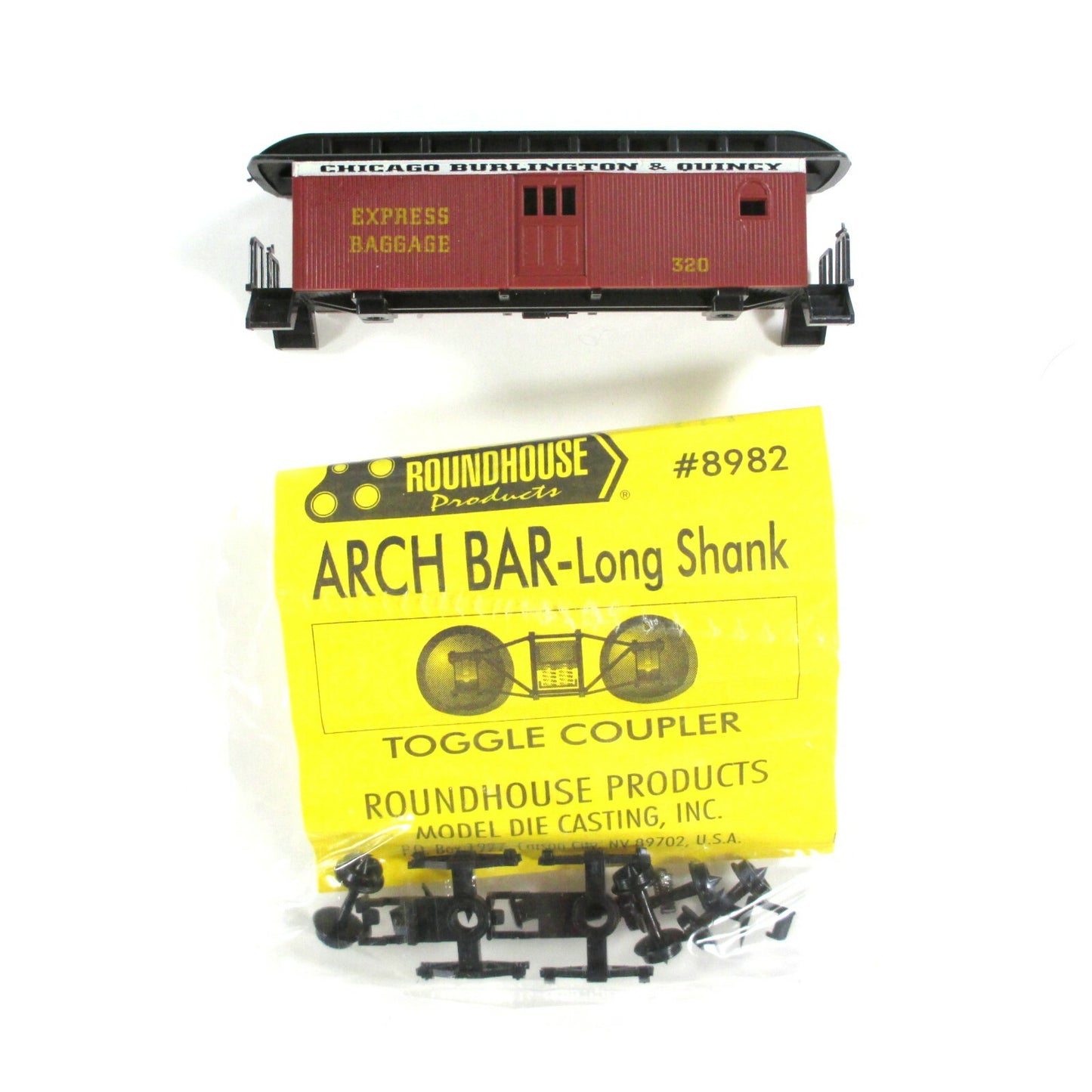 N Scale **CB&Q** Chicago Burlington Overton Old Time Passenger 4-Set, Roundhouse