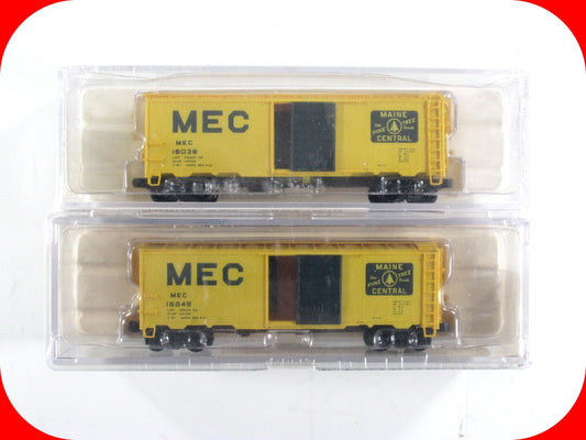 N Scale *MAINE CENTRAL* 40' Box Car Set - MEC 16038, 16245 - Intermountain / BLW