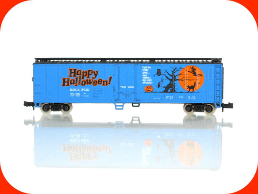 N Scale ***HAPPY HALLOWEEN*** 50' Box Car, BBCX 2510 -  Bev-Bel / Atlas ***RARE*