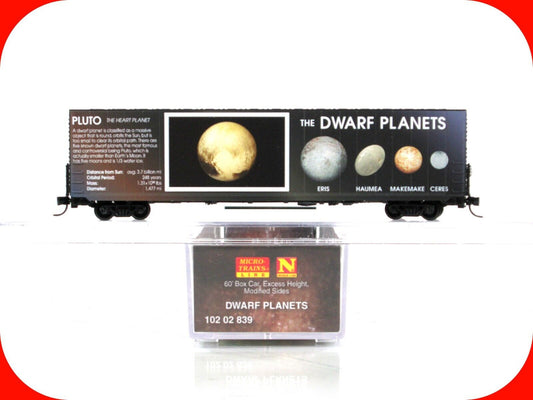 N Scale *DWARF PLANETS** Solar System Series 60' Box Car --Micro Trains 10202839