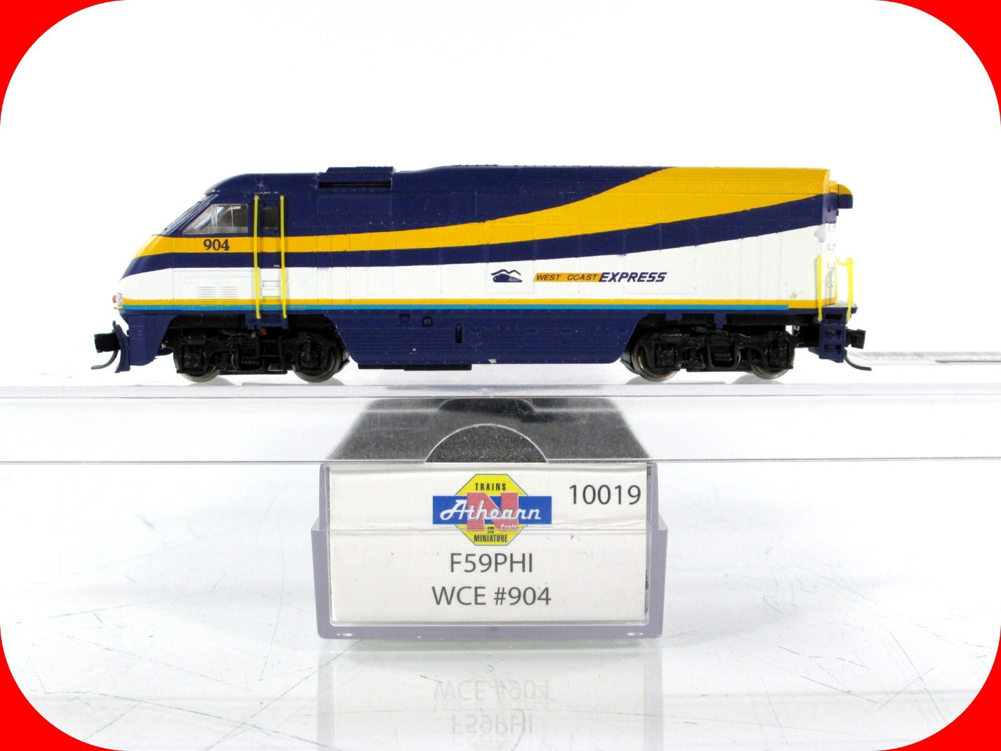 N Scale **WEST COAST EXPRESS** F59PHI Locomotive #904 - Athearn 10019, DCC Ready