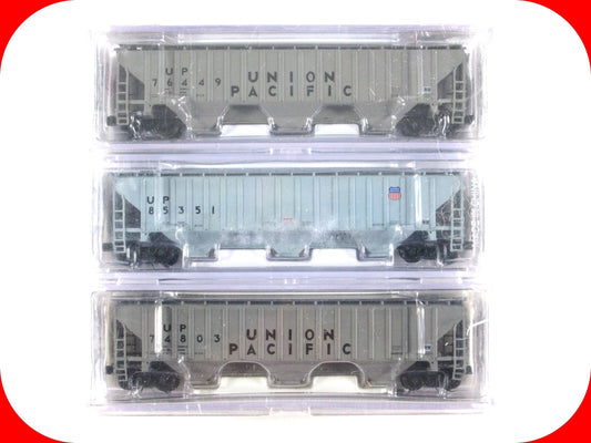 N Scale UNION PACIFIC Hopper 3-Car Set 1 - Intermountain PWRS Special Run *RARE*
