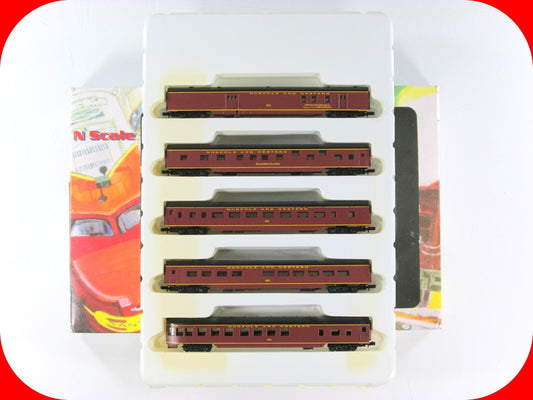 N Scale ***NORFOLK & WESTERN*** Lightweight Passenger 5-Car Set - Con-Cor 004010