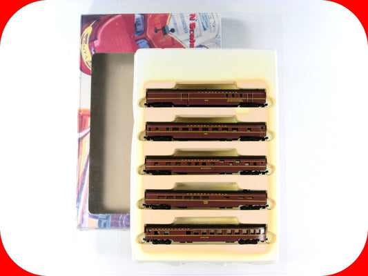 N Scale *PENNSYLVANIA* Lightweight Passenger 5-Car Set - Con-Cor 4001, MTL Cplrs