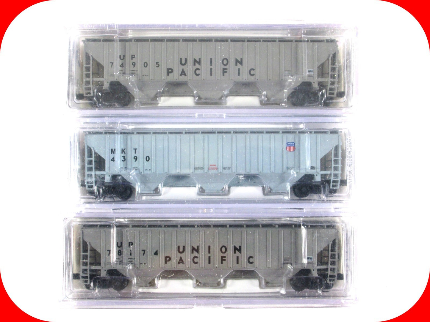 N Scale UNION PACIFIC Hopper 3-Car Set 2 - Intermountain PWRS Special Run *RARE*